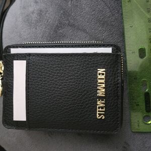 Steve Madden Black Card Holder
